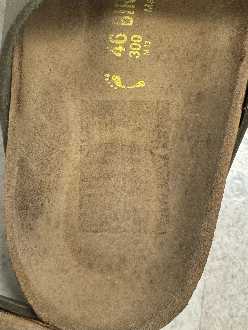 Birkenstock Arizona men’s 13 EU 46 Slider Sandals *Sun Bleached